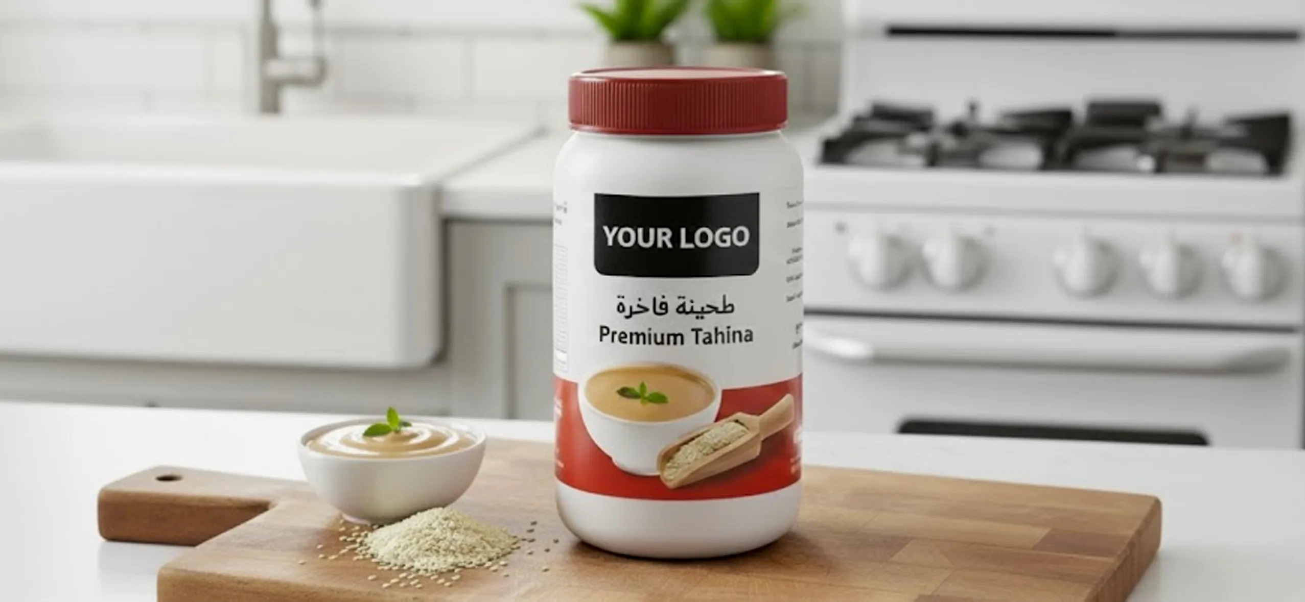 Alrawdha Foodstuff Industry team providing private label food manufacturing and packaging services for tahini, halawa, olive oil, and other products in the UAE.